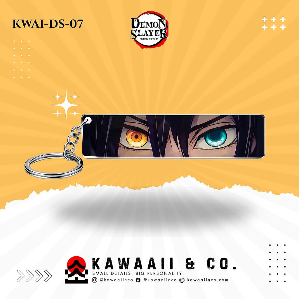 Iguro Obanai – Snake Hashira Glowing Eye Keychain